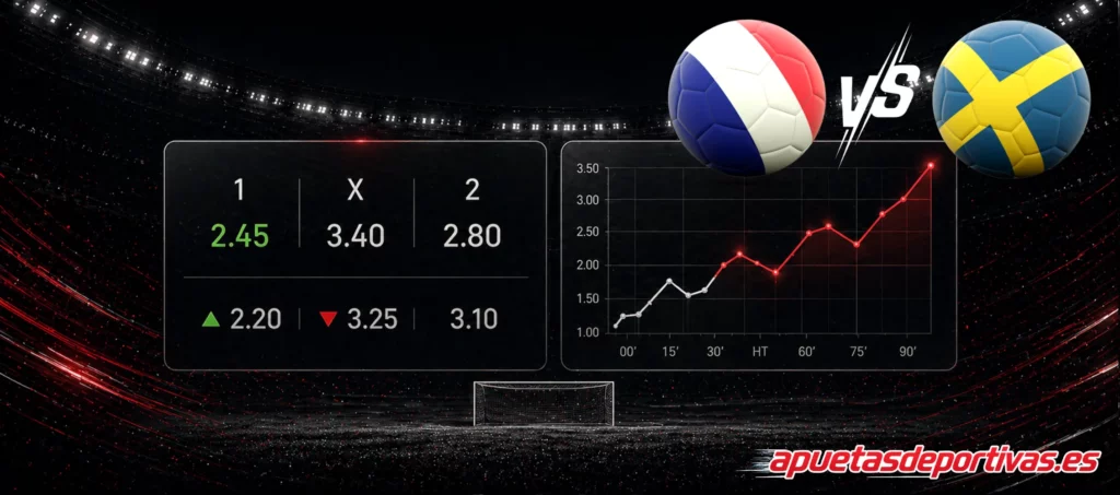 pronóstico del partido Francia Svezia