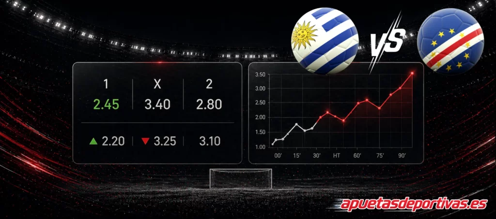 pronóstico del partido Uruguay Cabo Verde