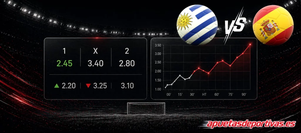 pronóstico del partido Uruguay España