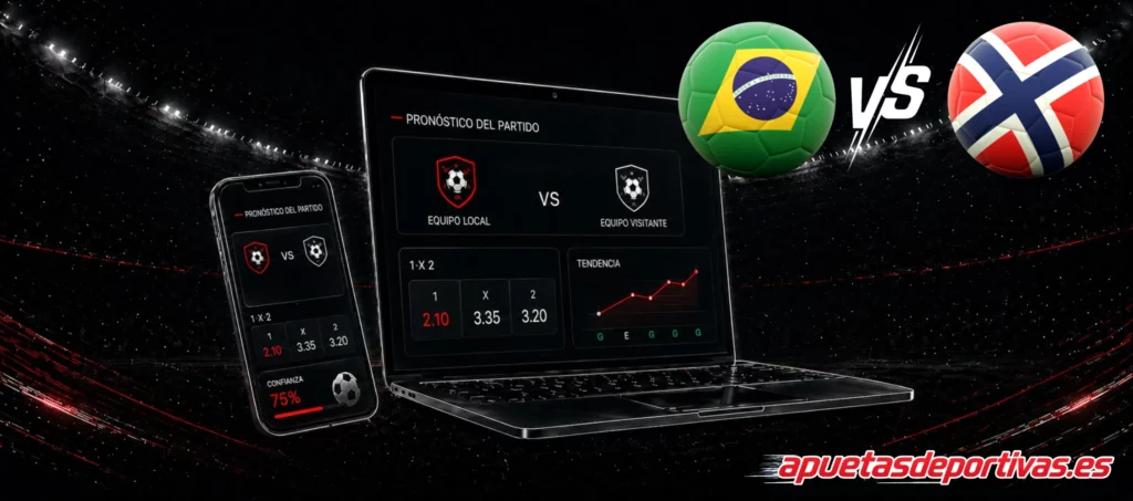 predicciones Brasile vs Norvegia