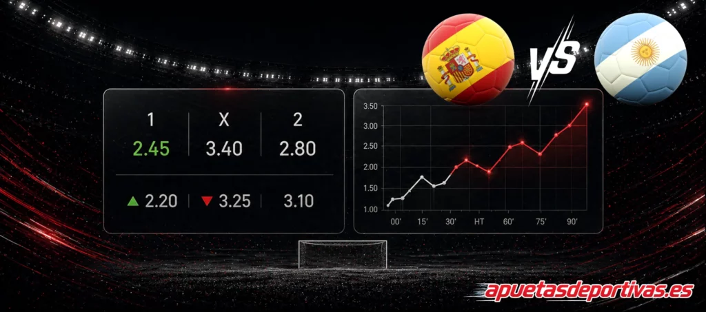 pronóstico del partido España Argentina