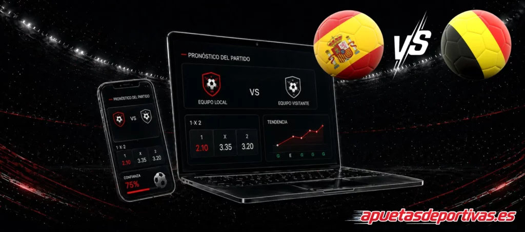 predicciones España vs Bélgica