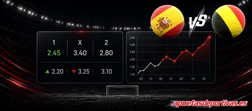 pronóstico del partido España Bélgica