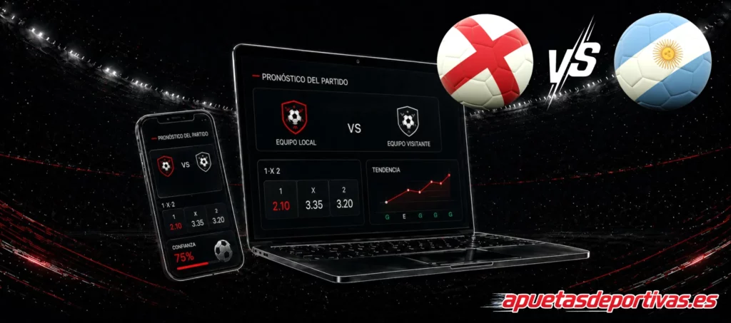 predicciones Inglaterra vs Argentina