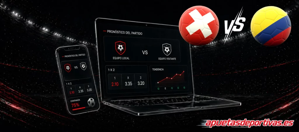 predicciones Suiza vs Colombia